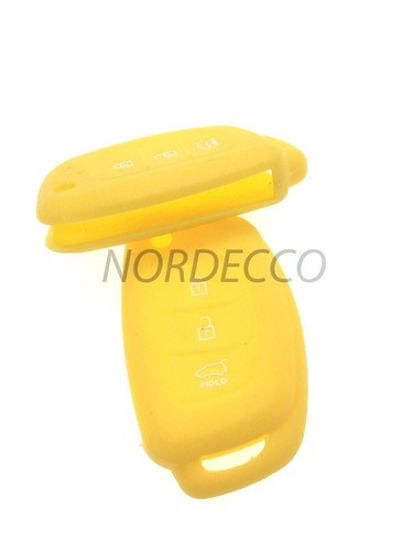 QUALITY SILICONE 3 BUTTON FOB PROTECTOR CASE HYUNDAI i10 i20 ix20 i30 iX35 SE - Picture 3 of 10