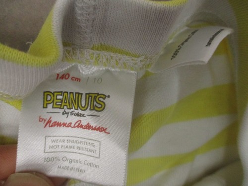 Hanna Andersson Size 10 Kid Unisex Striped 100% Organic Cotton Pajama Shorts 922 - Picture 3 of 5