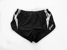 Vintage Retro 2000s ASICS Sprinter Shorts Running Ibiza Gym BLACK M