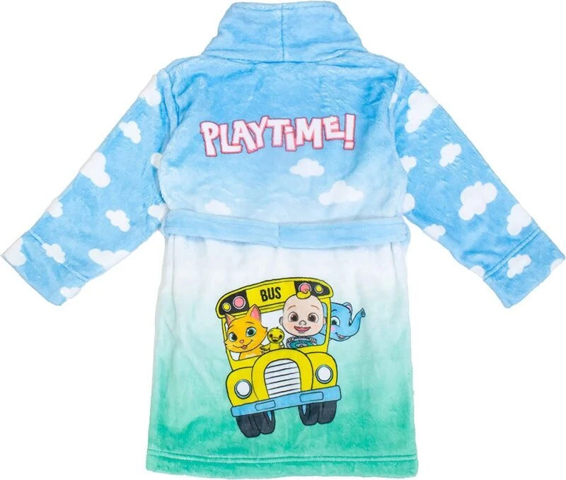 CoComelon Toddler Boys JJ Playtime 3D Plush Robe Size 2T 3T 4T - Image 2 of 4
