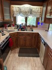 14-Pc Set Custom-made Formica Laminate Kitchen Cabinets and Countertops Cherry — photo 1