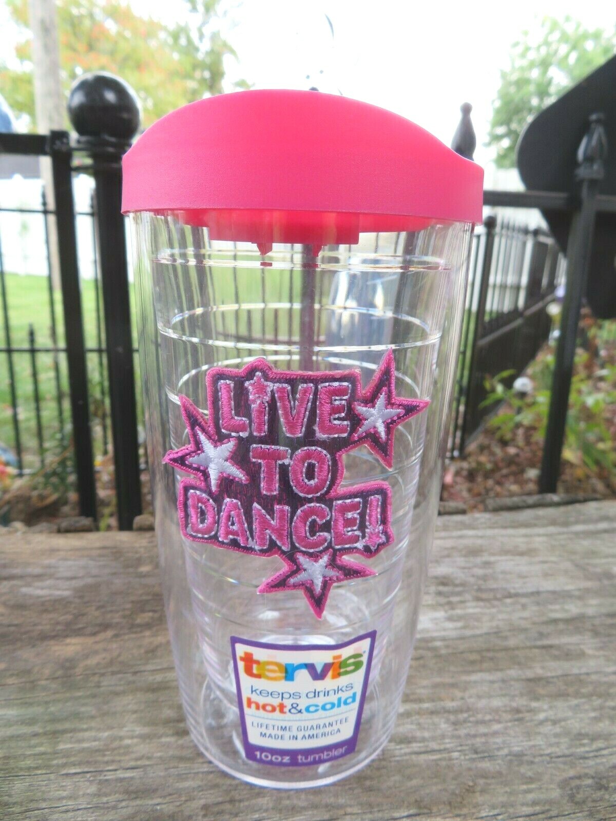 Tervis- LIVE TO DANCE -pink lid  Cup/Tumbler 16 oz, Cup & To