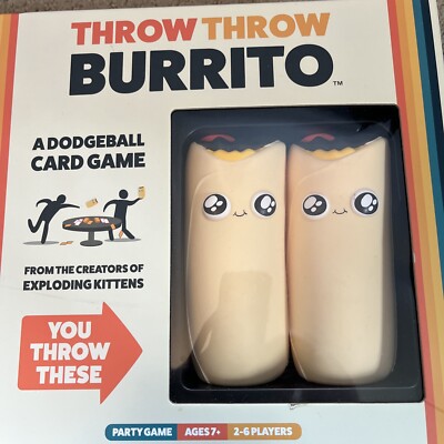 Exploding Kittens Throw Throw Burrito A Dodgeball Card game Family Party 