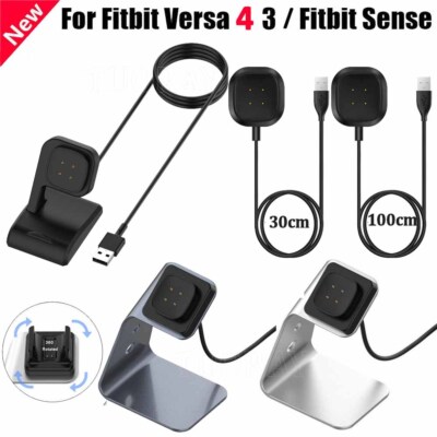 Ladegeräte Dockingstation USB Kabel für Fitbit Versa 3 / 4 Sense 2 Smart Watch