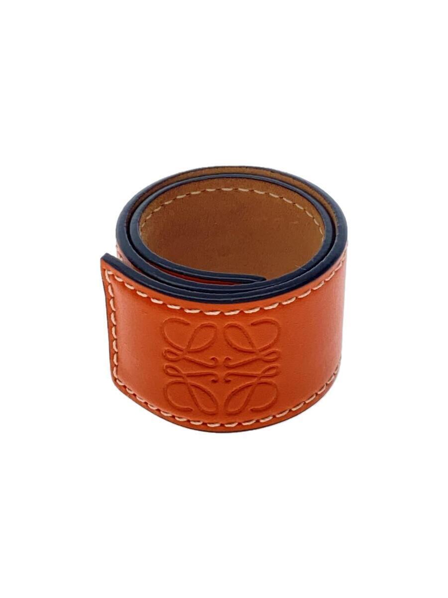 LOEWE オレンジ レザーバングル LOEWE - 美品 LOEWE ロエベ ヴィンテージ レザー ブレスレット