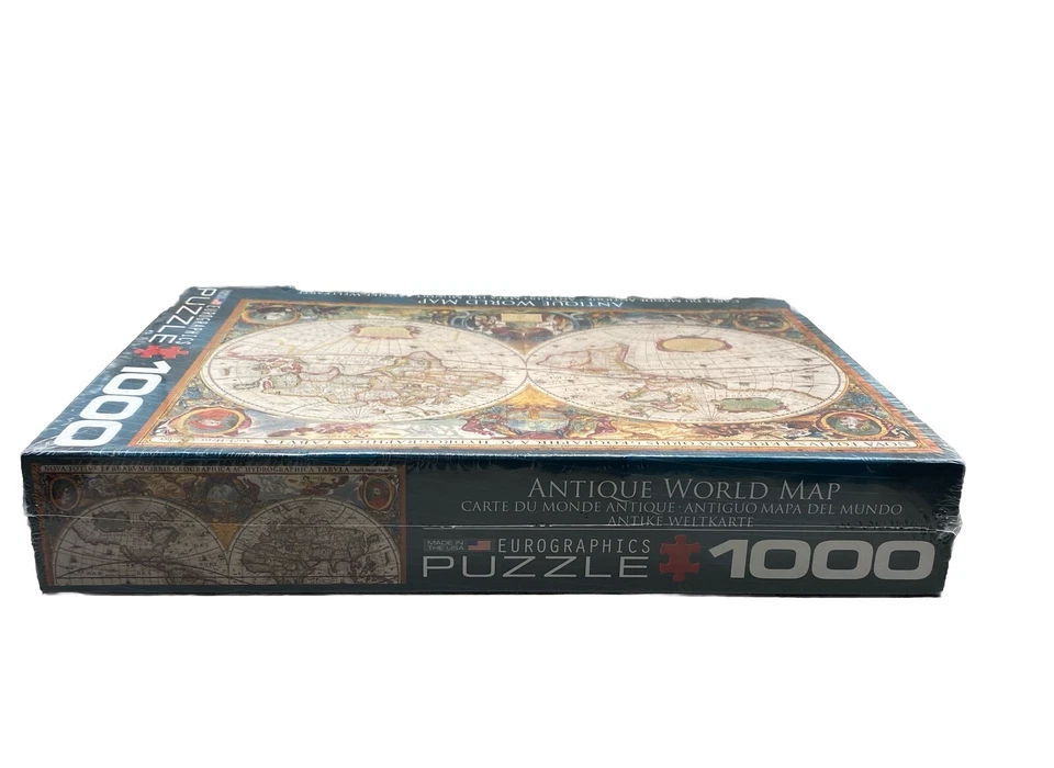 Antique World Map • 1000 Piece Jigsaw Puzzle • EuroGraphics • New/Sealed - Image 3 of 4