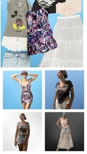 Lot Of Name Brand Women CLOTHES Summer Tops, Dress,shorts Vintage 90s Bulk As Is