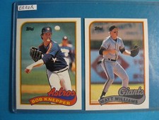 1989 Topps Baseball Card #628 Matt Williams Error & Corrected of the SF Giants