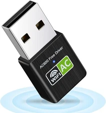 Adattatore USB Wifi, Chiavetta Ricevitore Wifi Per PC fisso, 600Mbps Dual Band 2
