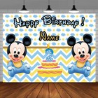 Mickey Personalised Custom Backdrop Banner Party Decoration Birthday Gift