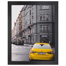 Golden State Art 16x20 Wood Picture Frame with Real Glass and 1.25'' Wide Black