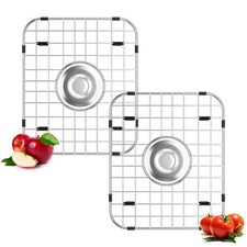 2Pack Sink Protector Grid 13.7''x11.6''x1'', Stainless Steel Sink Protectors ...