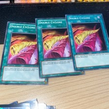 3x Double Cyclone - (SDSE-EN033 - 1st Ed - Common) - NM - Yugioh