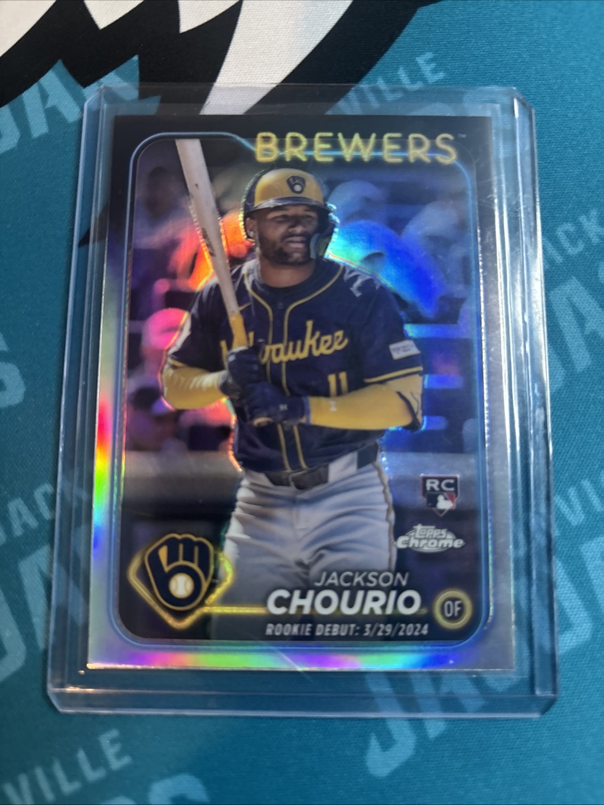 2024 Topps Chrome Update Series - Rookie Debut Jackson Chourio #USC30 Refractor