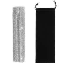 Silver Mic Handle Cover - Mic Not Included With Black Velvet Bag 