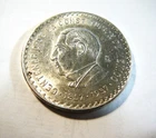 Photo of a 1957 Mexico 10 Pesos Silver from an eBay listing that sold on May 23, 2026