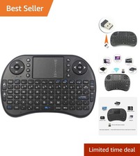 3-in-1 Mini Wireless QWERTY Keyboard with Touchpad   Perfect for Smart Devices