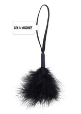 Sex and Mischief Peaches N CreaMe Wrist Feather Tickler - Black