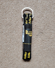 Dr. Martens 8 Eye Flat Shoe Laces, Black and Yellow 65cm