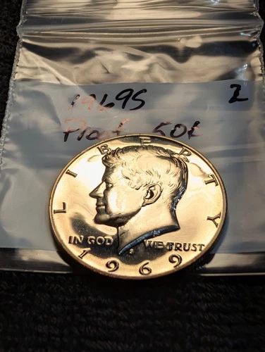 1969-S Proof Kennedy Half Dollar 40% Silver ** From Proof Set **