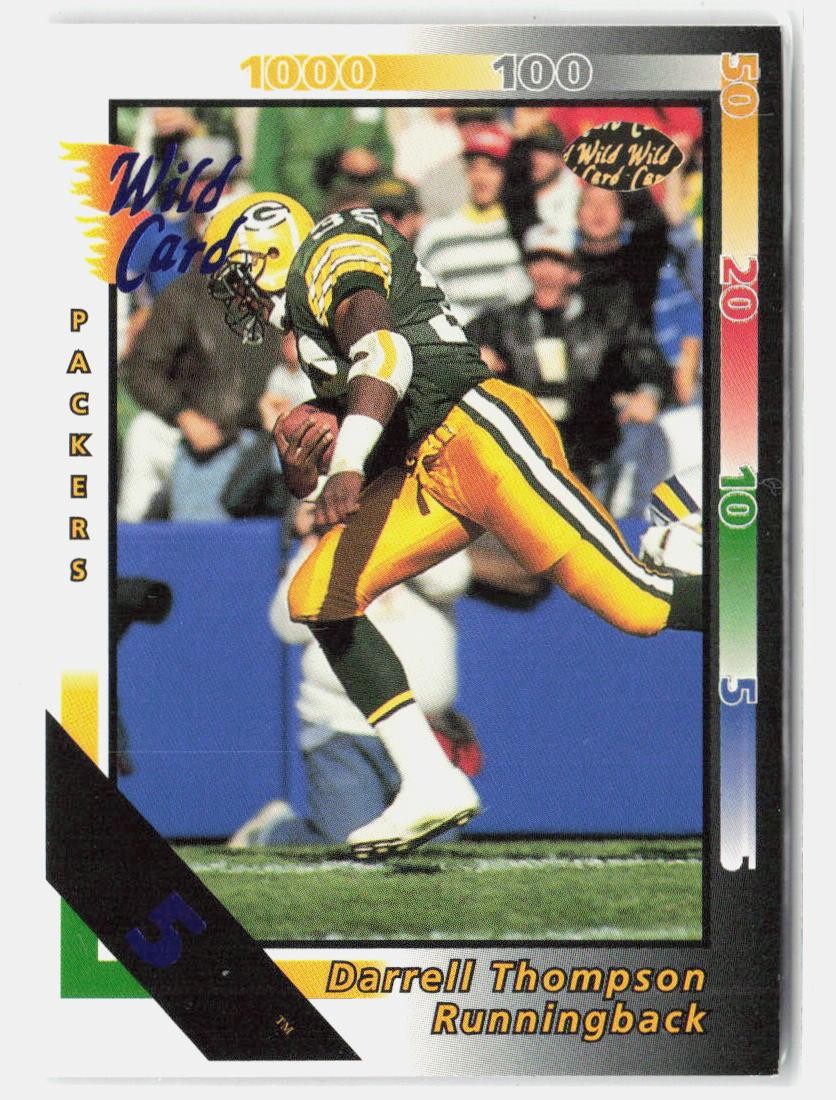 1992 Wild Card #50 Darrell Thompson 5 Stripe