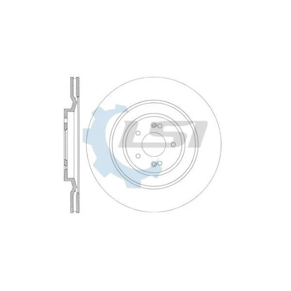 Front Disc Rotors for Kia Sorento 07/2020- 325mm - Image 2 of 2