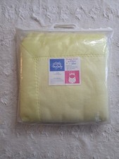 NEW Vintage LITTLE MAJESTY Beacon Sanitized Baby Blanket Canary Yellow 36x50"