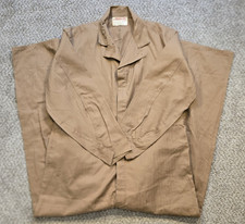 Vintage Universal Overall Company Stone Cutter Tan Coveralls Size 52 c1950-60's