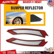 For BMW 3 Series E90 E91 LCI 2009-2011 Clear Lens Front Bumper Reflectors 2-20X
