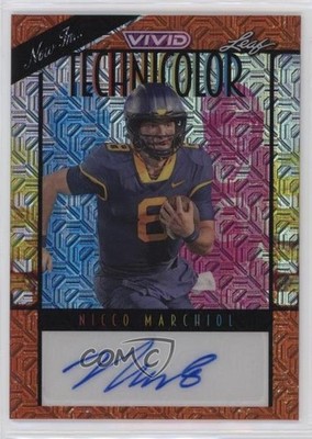 2024 Leaf Vivid Technicolor Orange Mojo 1/3 Nicco Marchiol #T-NM1 Auto 0qr6