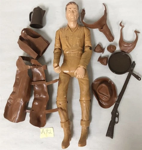 1960s MARX JOHNNY WEST WITH ACCESSORIES LOT #42