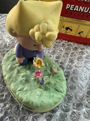 Vintage 2002 Hallmark Peanuts Sally  Love Warms the Heart  Figurine NIB COA