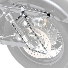 Chrome Plated Saddlebag Hanger & Support Set for Harley XL (Left Side)