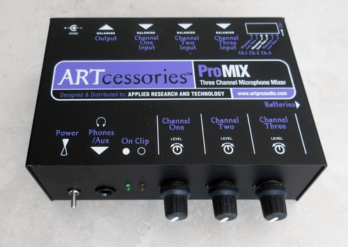 ART ProMIX 3-channel Microphone Mixer with Free Shipping
