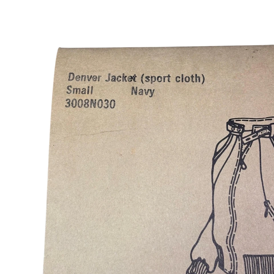 Vintage Altra Denver Jacket Kit Small Navy 1983 Sport Cloth Sewing Pattern 80s - Image 4 of 4