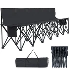 SLSY 4 / 6 Seats Folding Soccer Bench Team Bench Soccer Chair with Storage Bag