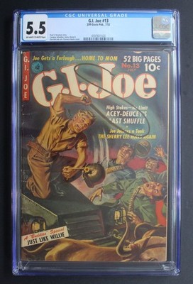 GI.JOE V2 #13 Korean Commies 1952 1st Clarence Doore painted-c De Carlo CGC 5.5