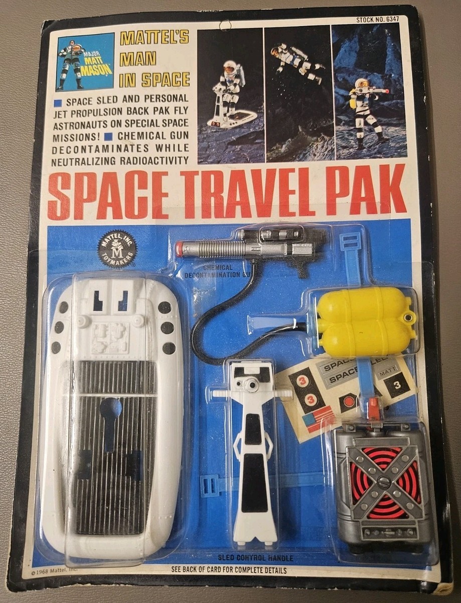 Mattel 1968 Major Matt Mason Space Travel Pak Unpunched