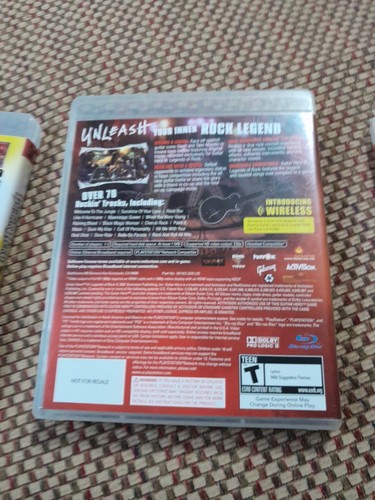 Lotto Guitar Hero III Legends Of Rock, World Tour, Aerosmith (Playstation 3 PS3) - Foto 5 di 15