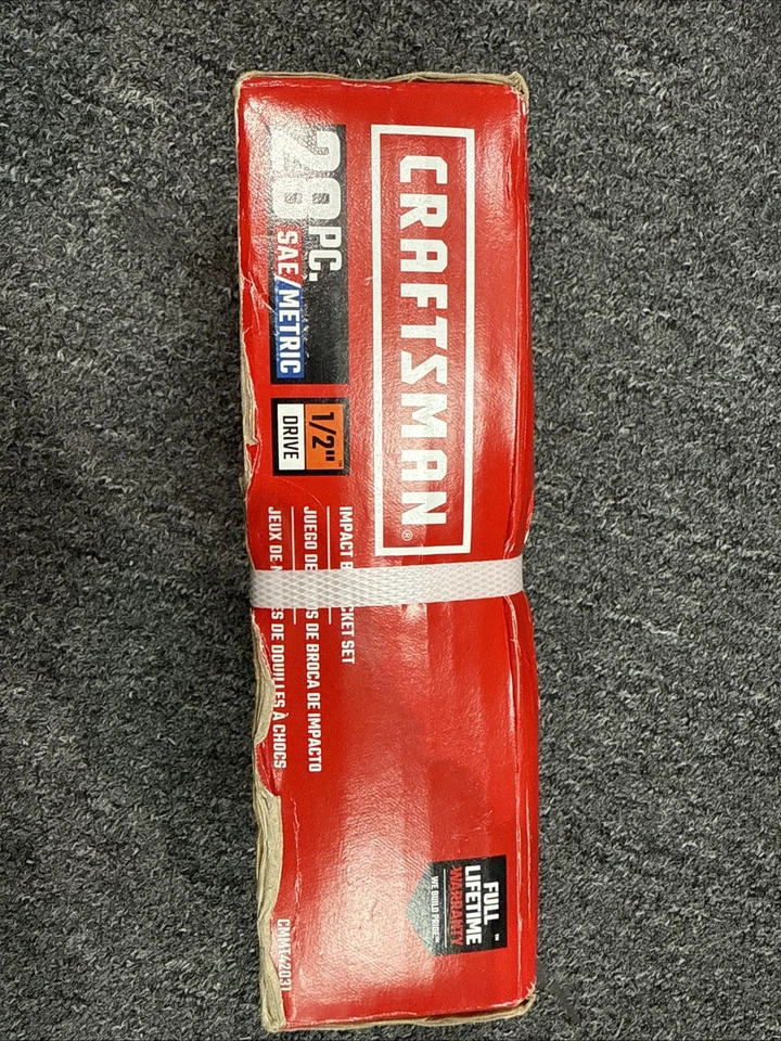 CRAFTSMAN 28PC SAE/METRIC 1/2" Drive IMPACT BIT SOCKET SET CMMT42031 - Image 2 of 2