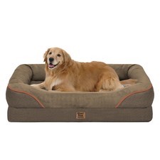 Orthopedic XL Large Dog Bed - Removable Bolster Waterproof Washable Cover fo...