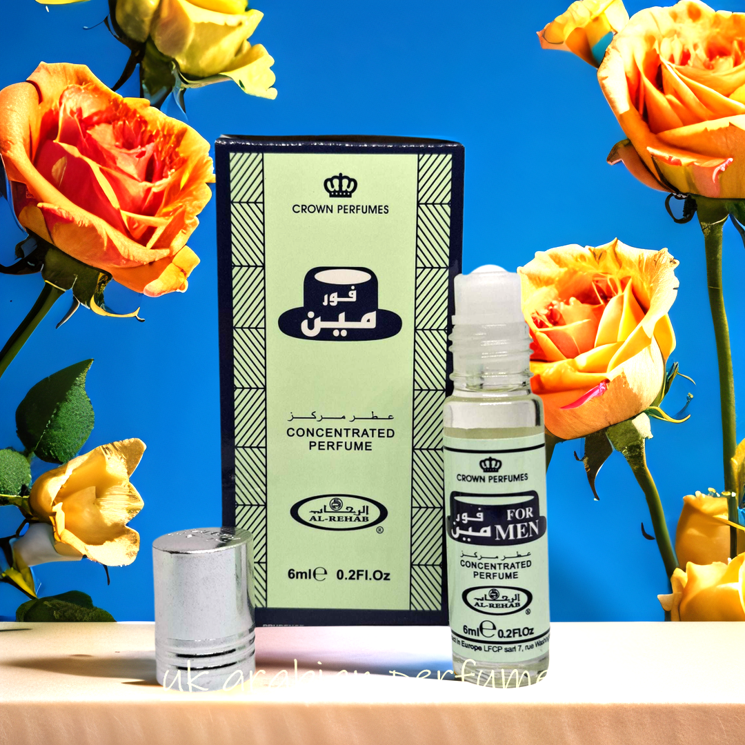 Al Rehab FOR MEN 6ml Roll On Perfume Oil  Unisex Arabic HALAL Fragrance
