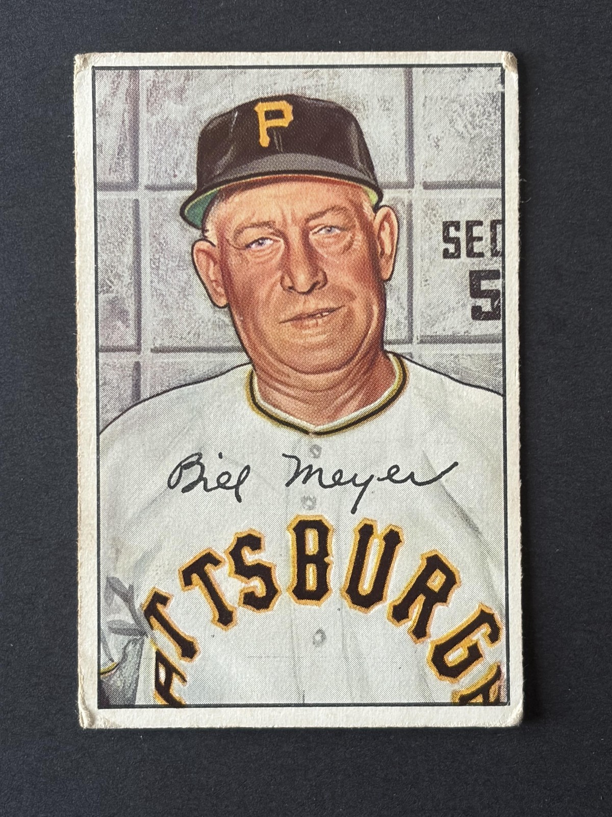 Billy Meyer #155 Baseball Cards 1952 Bowman trading card — raw and PSA graded price guide