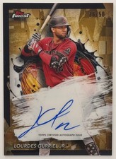 2024 Topps Finest Lourdes Gurriel Jr. Auto Gold Refractor /50 Diamondbacks