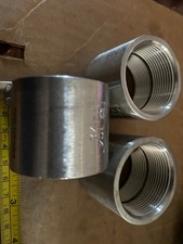 Set of 3 pcs 1-1/2" Female (NPT) SS Coupler (Full Coupling) t 304 new fast ship