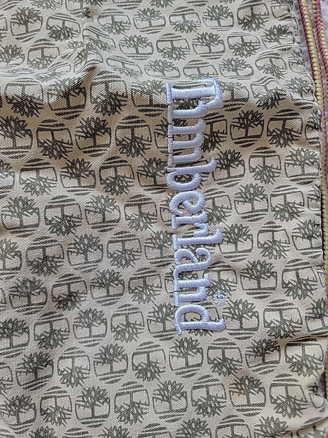 Timberland Cinch Pullstring Bag Backpack 17x12 - image 2