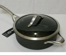 Calphalon Contemporary 3qt Hard-Anodized Nonstick Cookware Saute Pan & Lid -New
