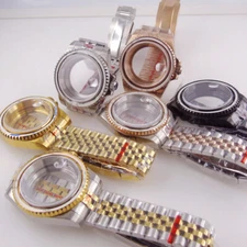 Tandorio 20ATM 40mm "Sub" Collection Sapphire Stainless Steel Watch Case Strap