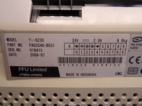 Scanner de documents Fujitsu fi-6230 ADF et recto verso couleur à plat 600 dp... - Photo 8/8