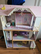 kidcraft dolls house 3 story with lift and side garden